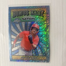 2025 Leaf Baseball Nation - Bonus Baby Seaver King #BB-13 Blue 3/3