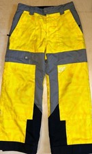 Obermeyer EXTENDED LENGTH Junior Sz 10 Snow Ski Snowboard Pants Yellow Black