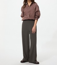 Genuine UNIQLO Smart Easy Pants DARK BROWN WOMEN