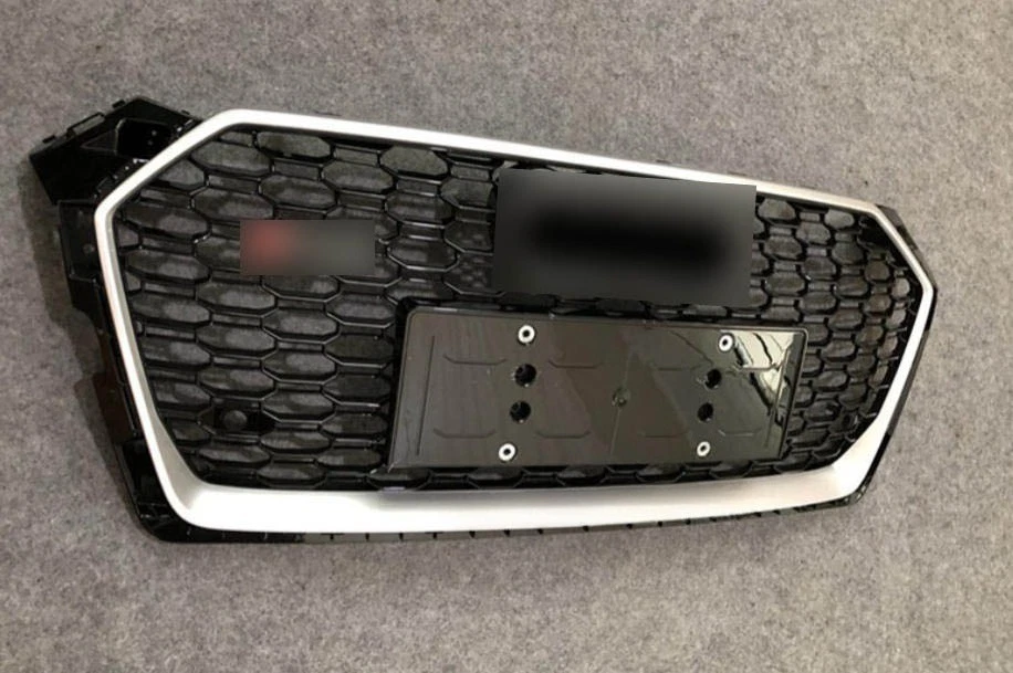 Parachoques delantero de malla de nido de abeja para Audi A5 S5 RS5 estilo 2017-2020 Foto 4 de 4