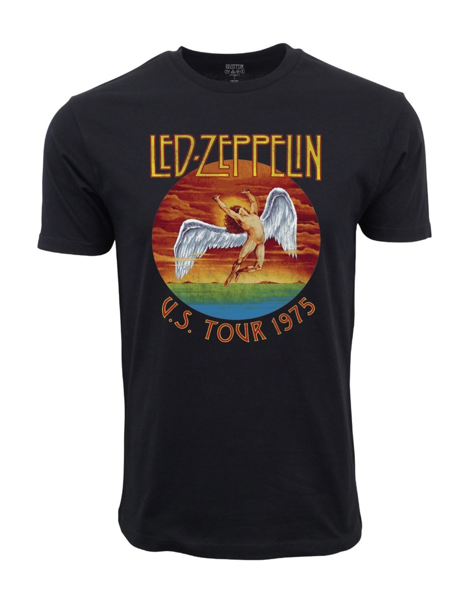 LED ZEPPELIN MENS 1975 US TOUR T SHIRT ORIGINAL AND AUTHENTIC