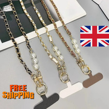 Phone Crossbody Lanyard Strap Pearl Chain Mobile Case Neck Shoulder Cord