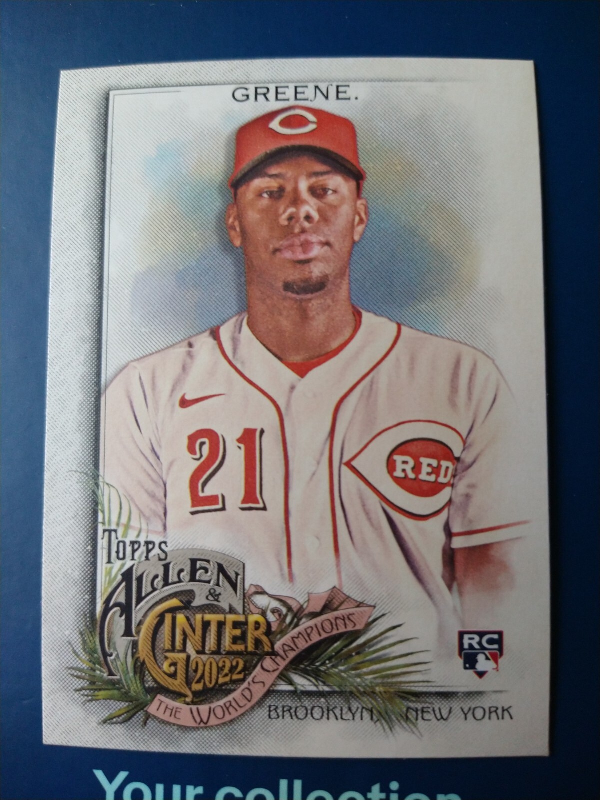 2022 Topps Allen & Ginter Hunter Greene #250 Cincinnati Reds Rookie RC