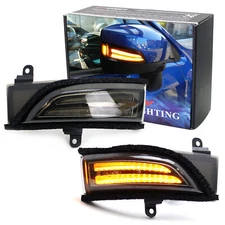 Smoked Lens Switchback Sequential Flash LED Side Mirror Turn Signal For Subaru