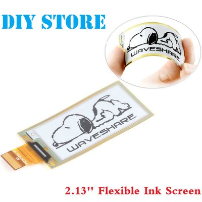 2.13 Inch Flexible Ink Screen Display Module e-Paper Panel DIY for Raspberry Pi