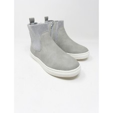 DV by Dolce Vita Kids Size 1 Sunney Grey Rib Knit Booties Zipper Closure