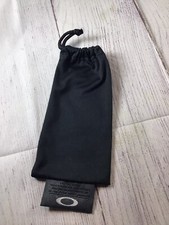 Oakley Black Soft Drawstring Cleaning Cloth Bag Pouch Sunglasses Eyeglasses