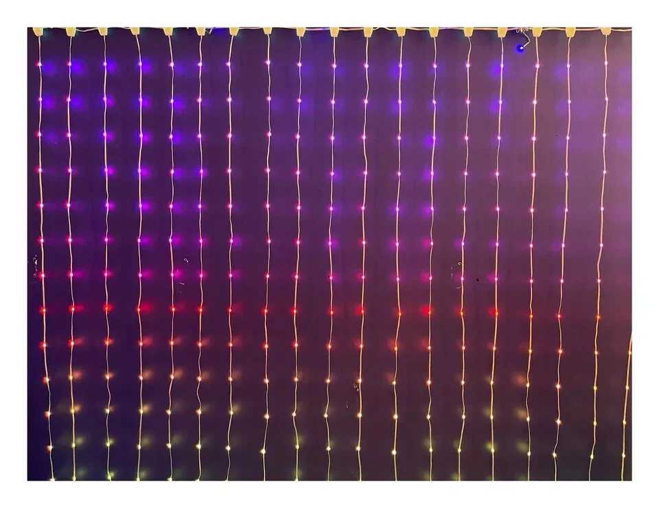 Giocoplast Tenda luci 400 led App-I Light Smart RGB con app telecomando 2x2 mt - Immagine 3 di 3