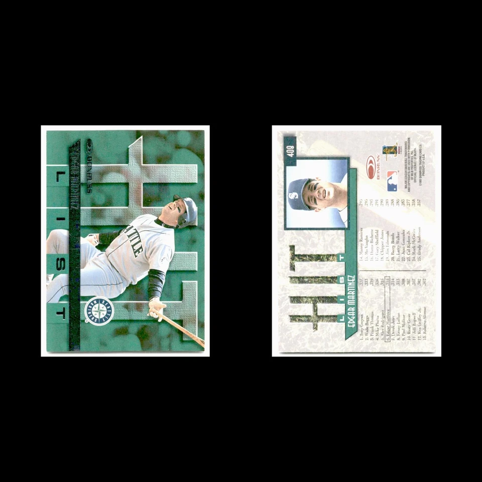 Edgar Martinez #408 1997 Donruss Seattle Mariners Baseball Card MLB NM - Image 3 of 3