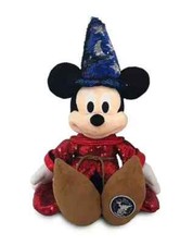 Disney Sorcerer Mickey Mouse Sequined Plush   Fantasia 80th Anniversary   15"