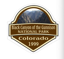 5" black canyon of gunnison national park co 1999 bumper sticker decal usa made