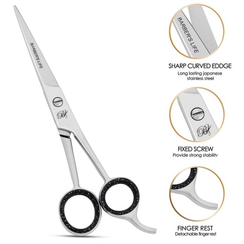 Professional Barber Scissors GERMAN 6” Hair Cutting Scissors Salon Hair
