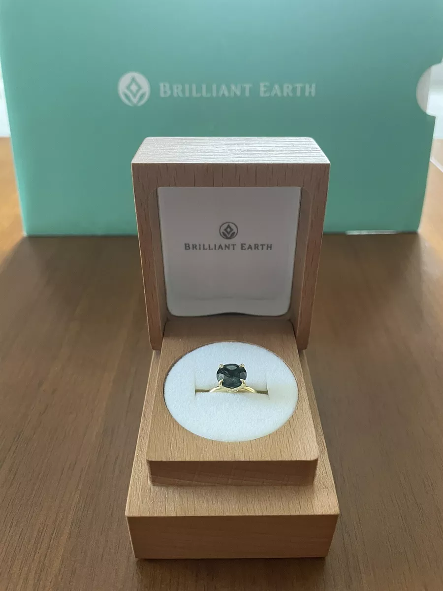Brilliant earth teal sapphire top