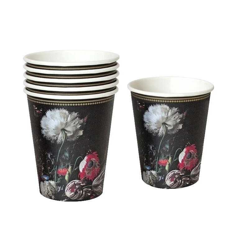 Negro Floral de Fiesta Vajilla & serveware