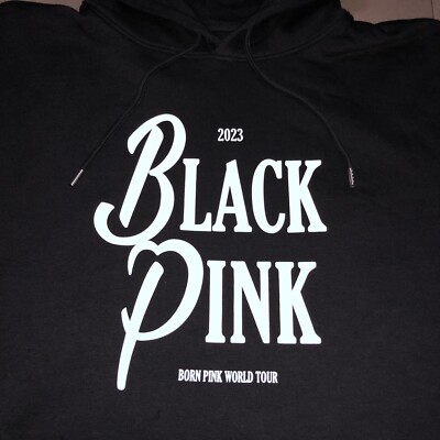 Blackpink Born Pink World Tour 2023 Black Hoodie Official Merch