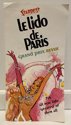 Vtg 1967 Stardust Hotel Las Vegas Le Lido de Paris Show Program ''Tres Chic''