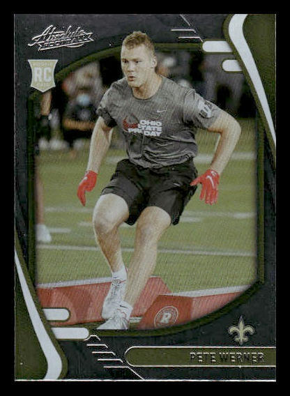 2021 Panini Absolute #181 Pete Werner Rookie New Orleans Saints