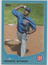 2013 Topps Update WALMART BLUE #US85 Pedro Strop CHICAGO CUBS Parallel 10