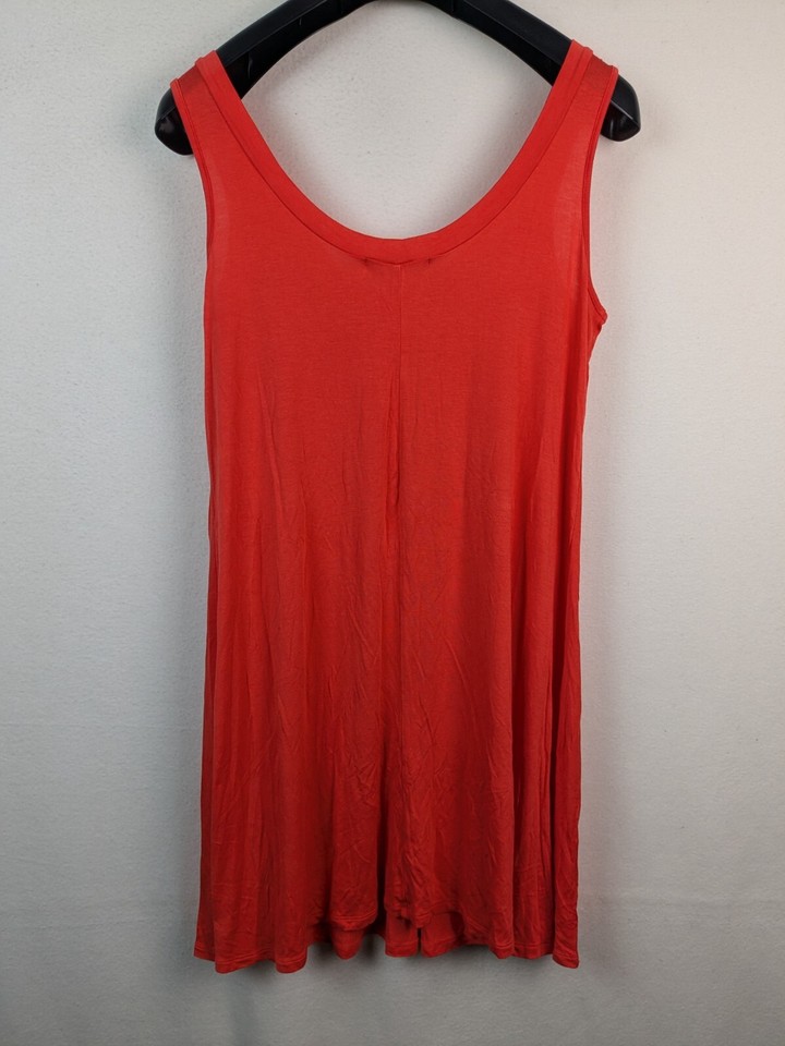 Marks And Spencer Ladies Size 12 Orange Sleeveless Tunic Top eBay