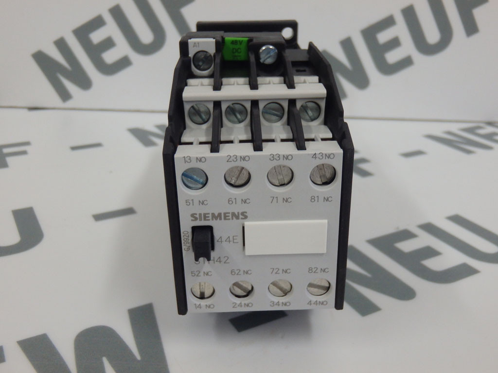 Relais de commande 4No+4NC SIEMENS 3TH42440BW4 bobine 24V CC
