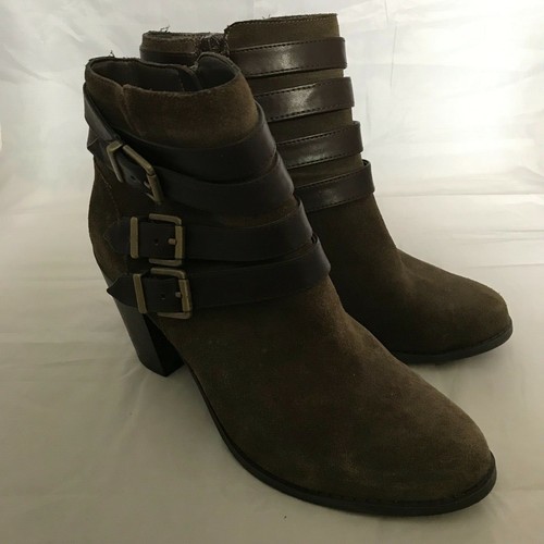 INC International Co Laini Womens Multi Strap Mushroom Size 9.5M Ankle Boots - Picture 4 of 7