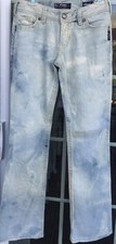 Silver Bootcut Classic Western Glove Works Suki Stretch Tye Dyed Jeans 29x33 NEW