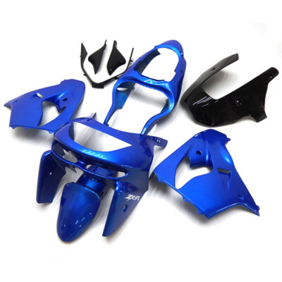 Plastic ABS Injection Full Fairing Kit Fit for Kawasaki Ninja ZX-9R 98-99 Blue