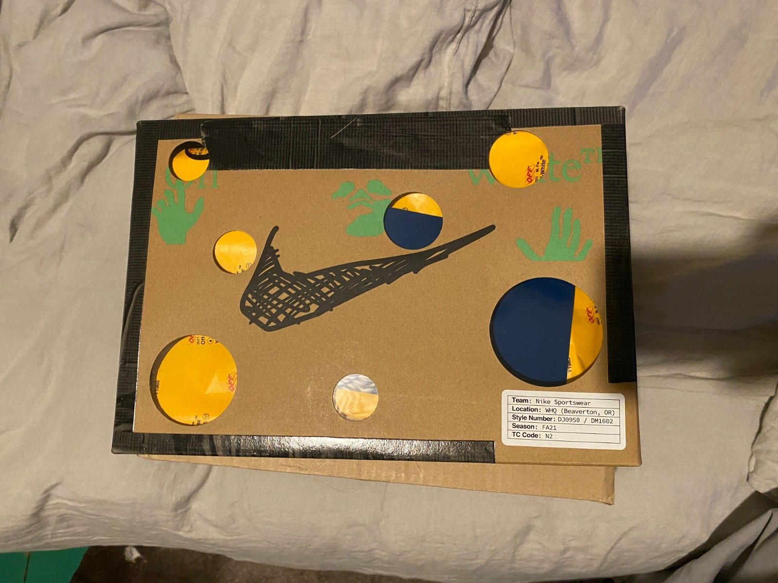 OFF WHITE X NIKE Nike x OFF WHITE Dunk Virgil Abloh Lotto 25 nuove rare UK 8.5 US 9.5