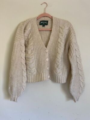 Cable Knit Sweater American Eagle Button Up Sweater American Eagle