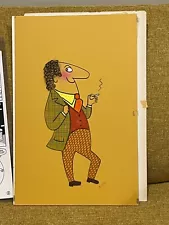 Lot of Rosalind Welcher original art studio cards panda prints mid-century