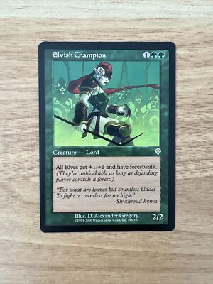 MTG Elvish Champion Invasion 186/350 Regular Rare Mint Condition