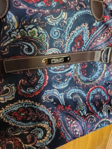 Chaps Ralph Lauren Paisley Luggage Bag Hand or Shoulder Bag.
