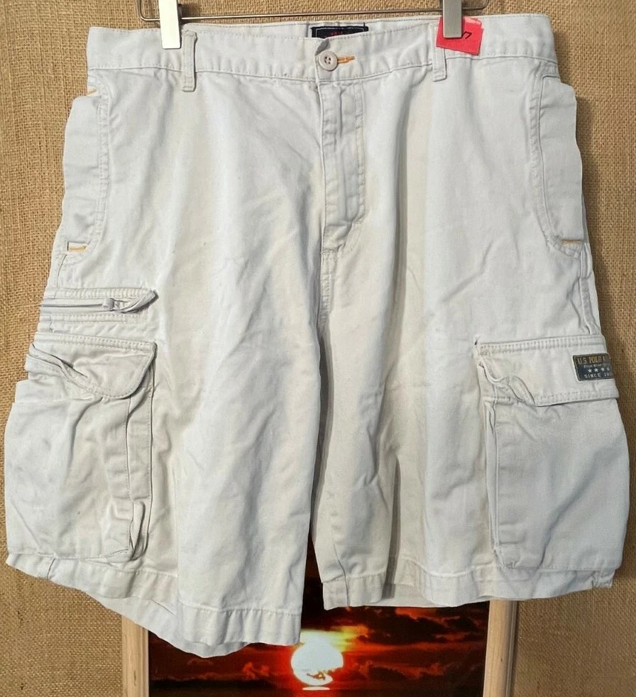 US Polo ASSN. men’s ivory cargo short 34 x 9.5