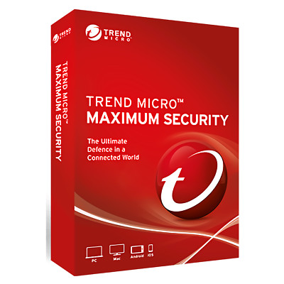 Trend Micro Maximum Security Latest for PC MAC & Android 36 months 3devices