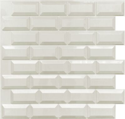 White Brick 3D Wall Panels, in Various Packs