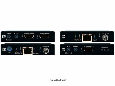 Key Digital KD-EX18G 4K/UHD 18Gbps HDR HDMI Extender Transmitter/Receiver Kit