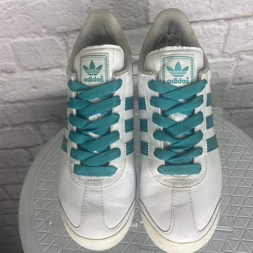 Adidas Womens Samoa G23428 White-Teal 