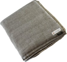 Exclusive Cashmere Extra Large Dark Brown Color Throw Blanket Hand Made in Nepal