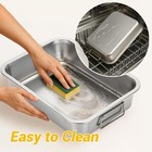 Tifanso Stainless Steel Roasting Pan - Heavy Duty Turkey Roasting Baking Broiler — photo 6