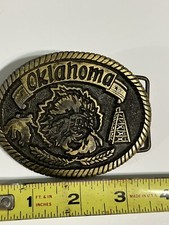 Oklahoma Brass Belt Buckle