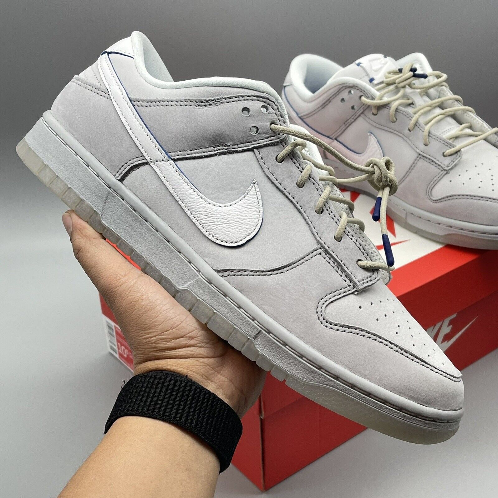 NIKE Dunk Low Wolf Grey and PurePlatinum