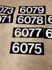 3M Large Vinyl Numbers Authentic Subway RARE! DC METRO! 3M FREE SHIP!