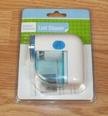 Unbranded Battery Powered Blue & White (414042) Lint Shaver **NEW** 