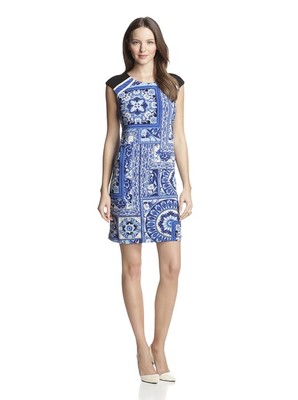 muse jersey dress with sleeves Helsa The Muse Cape Jersey Dress