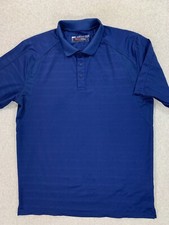Ariat Tek Heat Series Short Sleeve Polo Shirt Men's Medium Blue