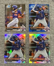 2017 Bowman Chrome Prospects Amed Rosario Blue & Base Refractors Mets /150 /499 