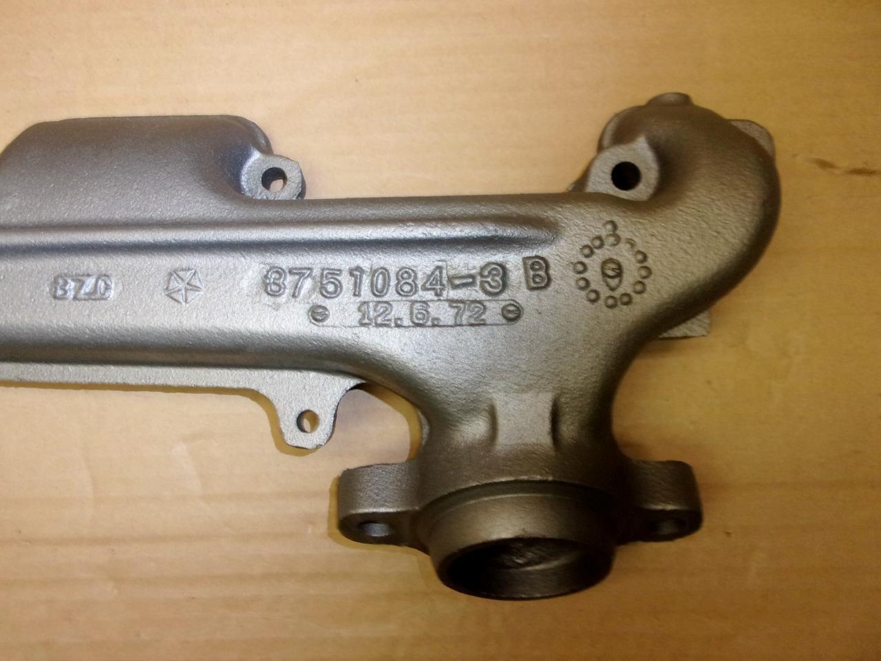 Mopar Dodge Plymouth B E body 340 exhaust manifold set สำนักงานสิทธิ