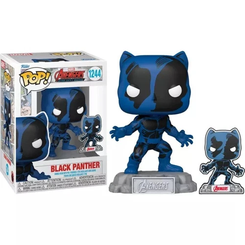 BOX DAMAGED Funko Pop! & Pin: The Avengers: Black Panther with Pin,Exclusive
