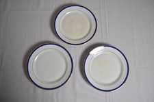 S8147 SET 3 PIATTI DOLCE FILO BLU IN PORCELLANA RICHARD GINORI SERVITO SERVIZIO