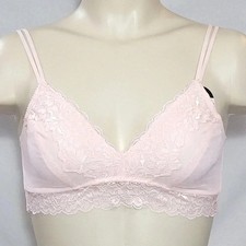 LARGE Maidenform SE1182 Self Expressions Lace Bralette Pink NWT